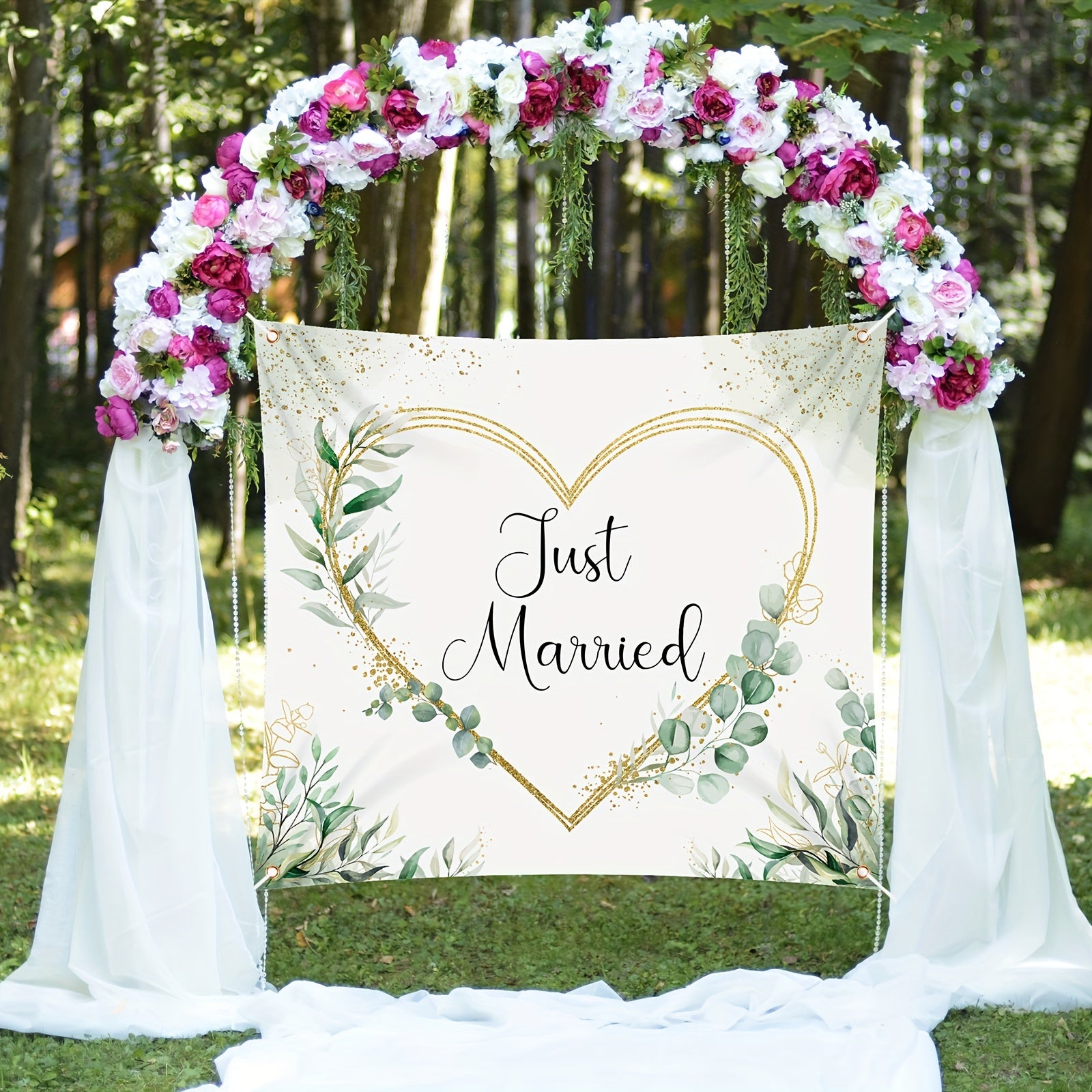 Herz ausschneiden Brautpaar-Spiel Photo Background Heart-Shape Party Wedding Decoration Engaged Banner