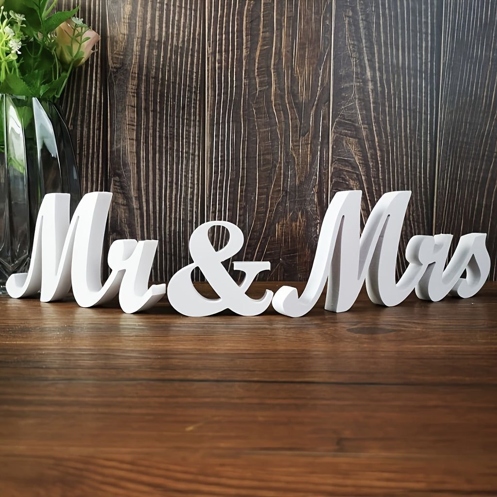 3pcs Mr & Mrs Deko-Aufsteller