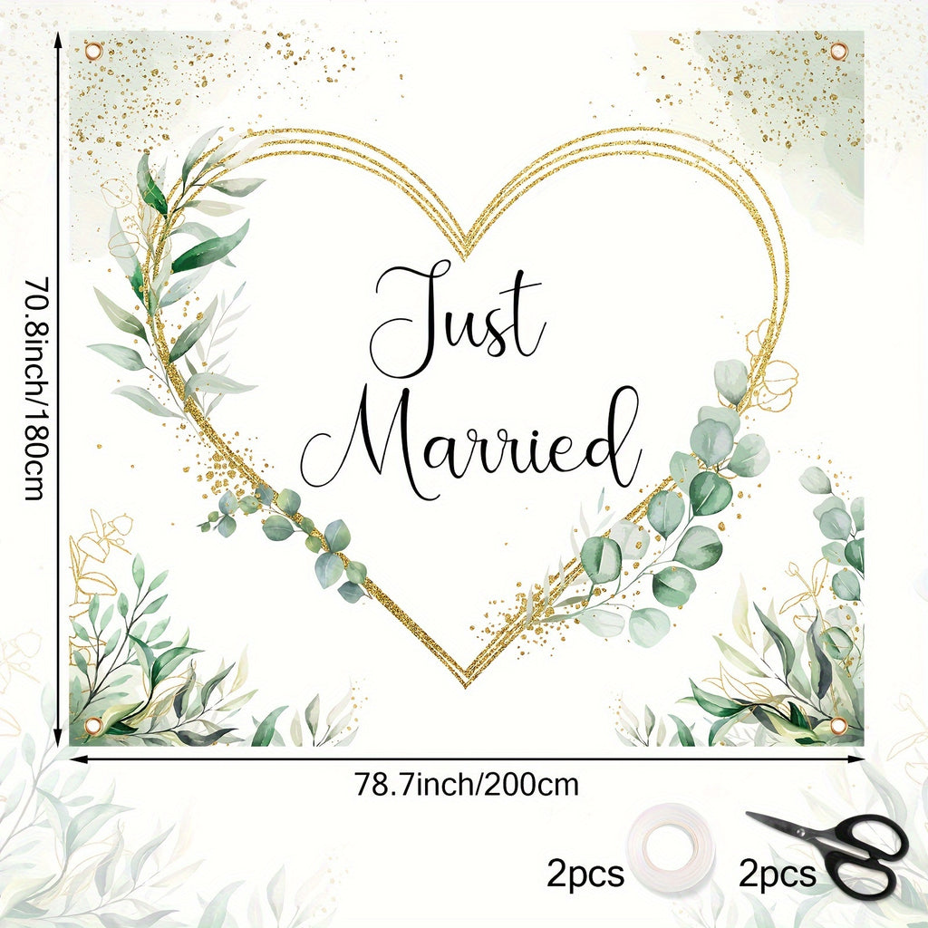 Herz ausschneiden Brautpaar-Spiel Photo Background Heart-Shape Party Wedding Decoration Engaged Banner