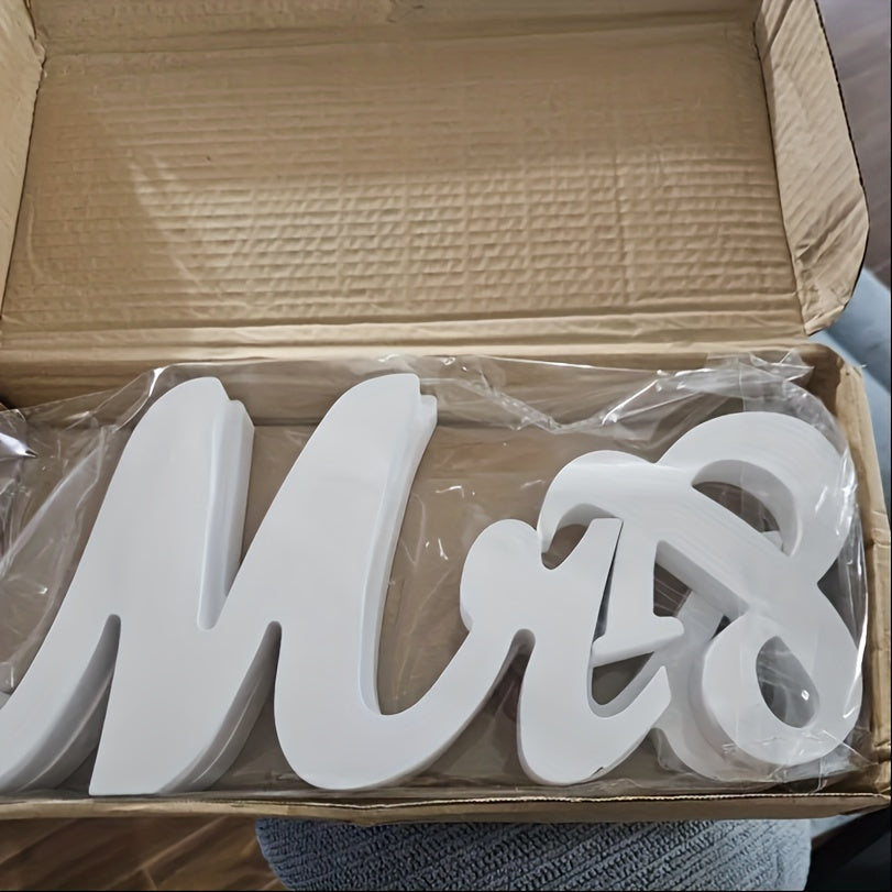 3pcs Mr & Mrs Deko-Aufsteller