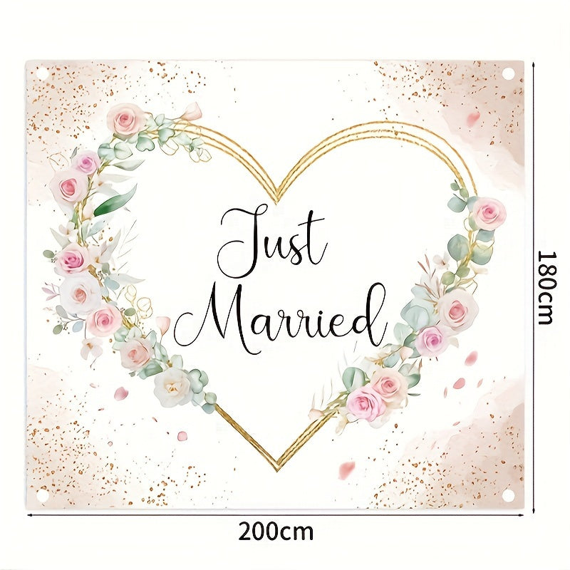 Herz ausschneiden Brautpaar-Spiel Photo Background Heart-Shape Party Wedding Decoration Engaged Banner