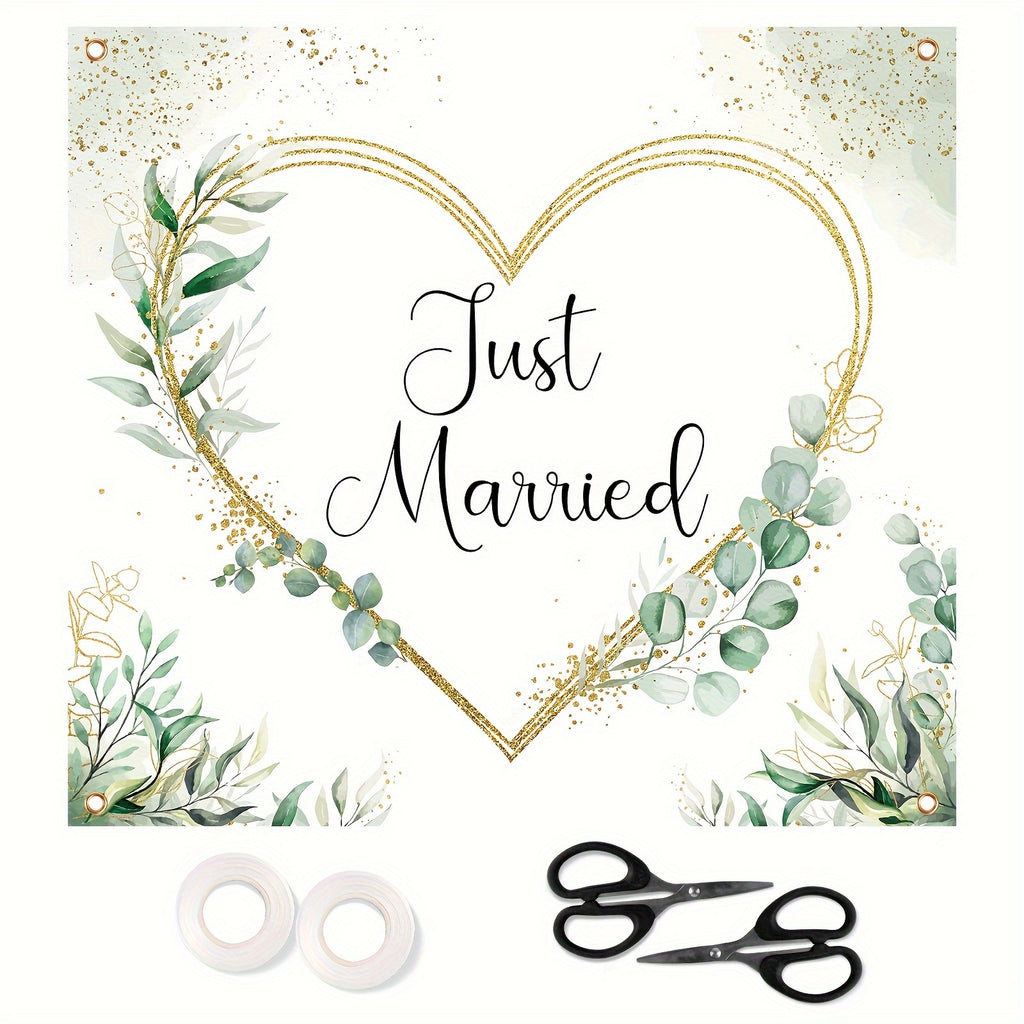 Herz ausschneiden Brautpaar-Spiel Photo Background Heart-Shape Party Wedding Decoration Engaged Banner