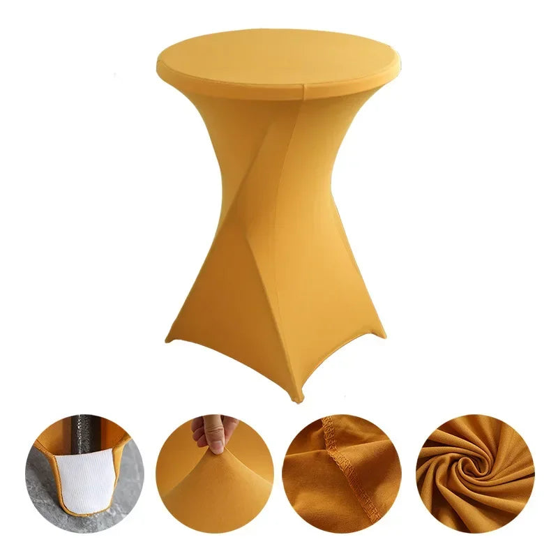 Stehtisch-Hussen  Spandex Table Covers Round Cloth High Bar