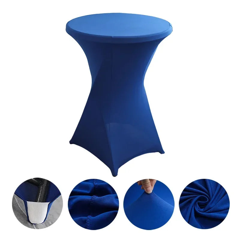 Stehtisch-Hussen  Spandex Table Covers Round Cloth High Bar