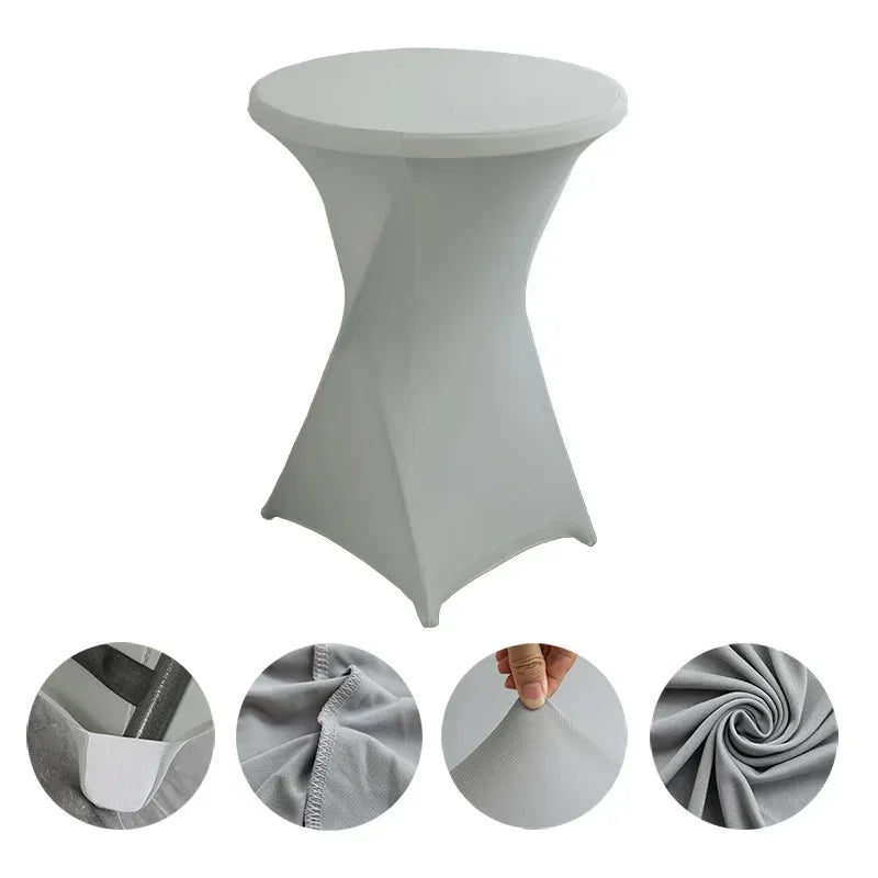 Stehtisch-Hussen  Spandex Table Covers Round Cloth High Bar