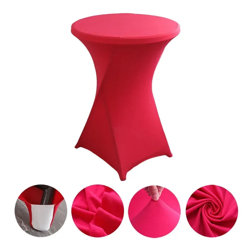 Stehtisch-Hussen  Spandex Table Covers Round Cloth High Bar