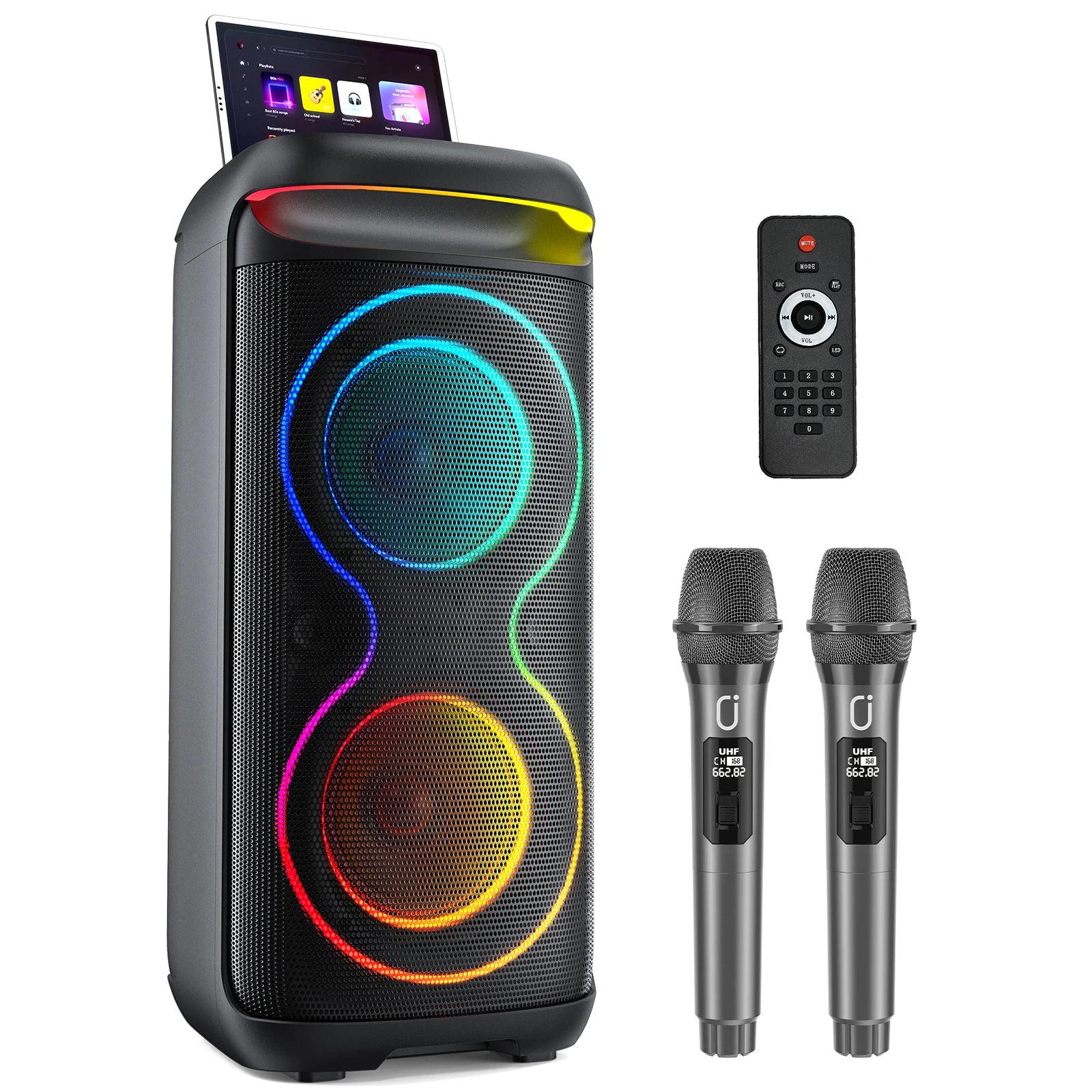 Large Party Box, Wireless Bluetooth Speaker, Led Party Light, Karaoke Machine