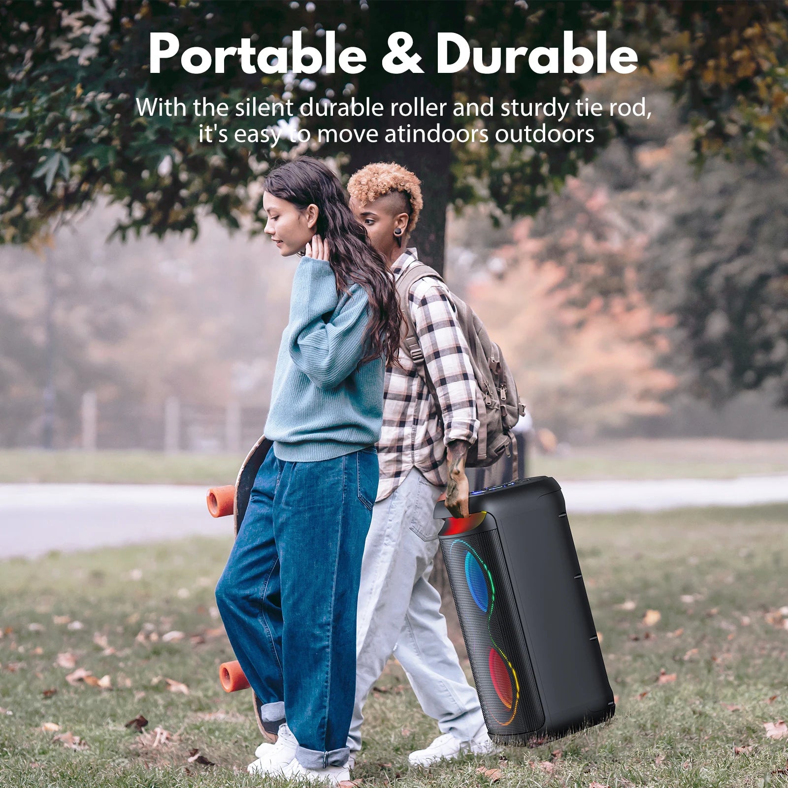 Large Party Box, Wireless Bluetooth Speaker, Led Party Light, Karaoke Machine