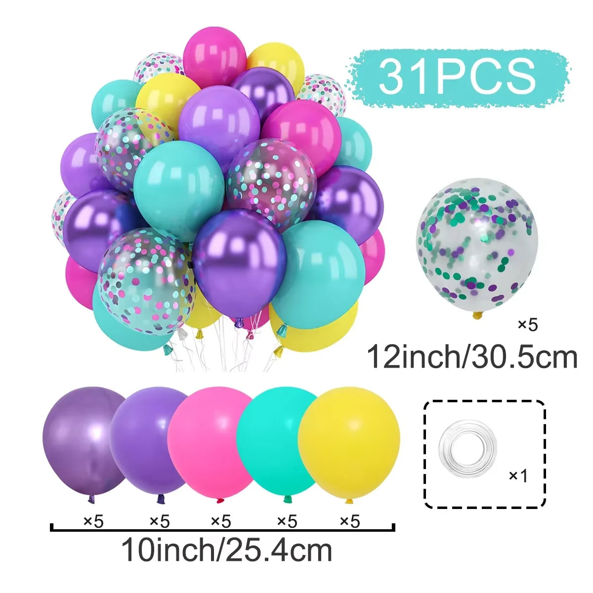 Balloon birthday decoration set layout wedding party supplies Children's Day anniversary background atmosphere sequin balloon de
