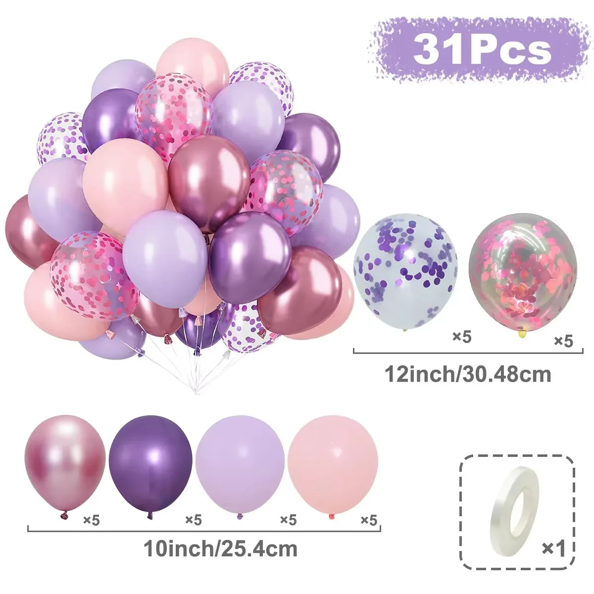 Balloon birthday decoration set layout wedding party supplies Children's Day anniversary background atmosphere sequin balloon de