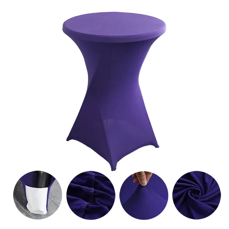 Stehtisch-Hussen  Spandex Table Covers Round Cloth High Bar