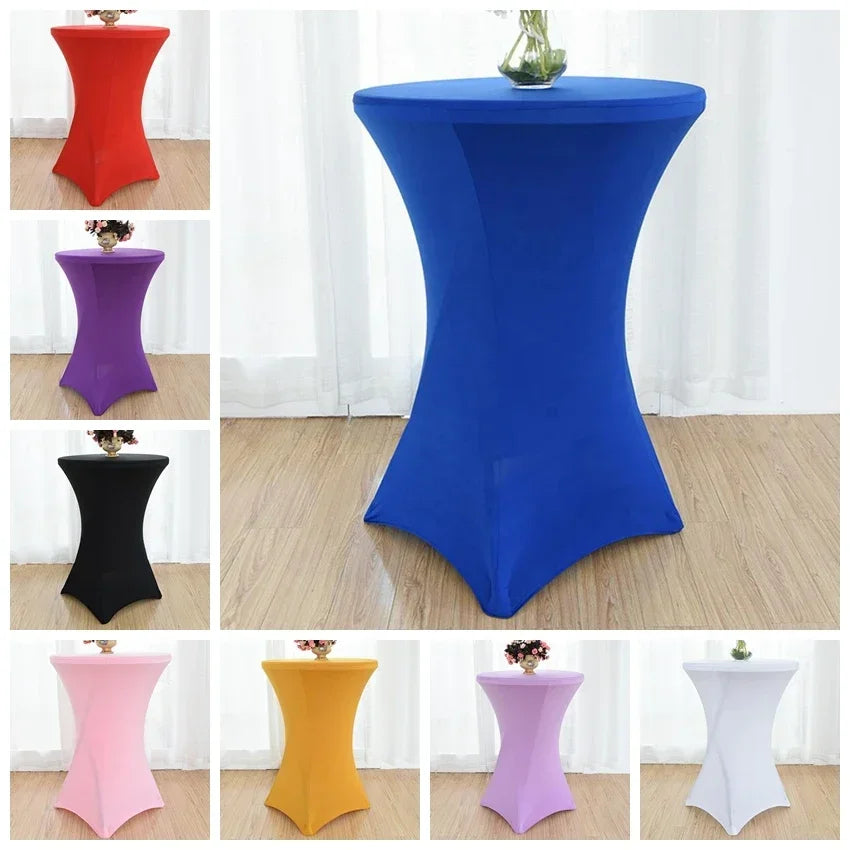 Stehtisch-Hussen  Spandex Table Covers Round Cloth High Bar