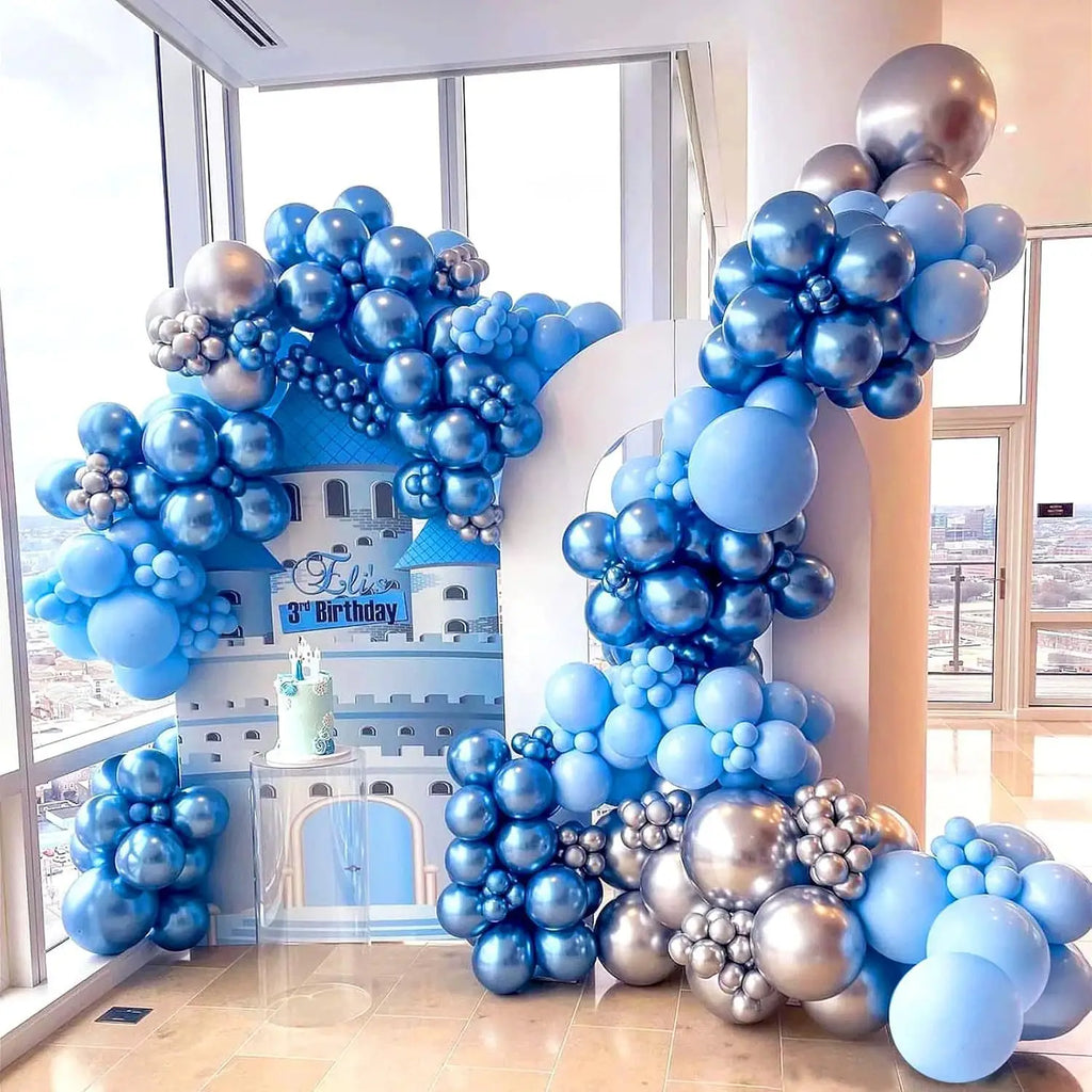 Balloon birthday decoration set layout wedding party supplies Children's Day anniversary background atmosphere sequin balloon de