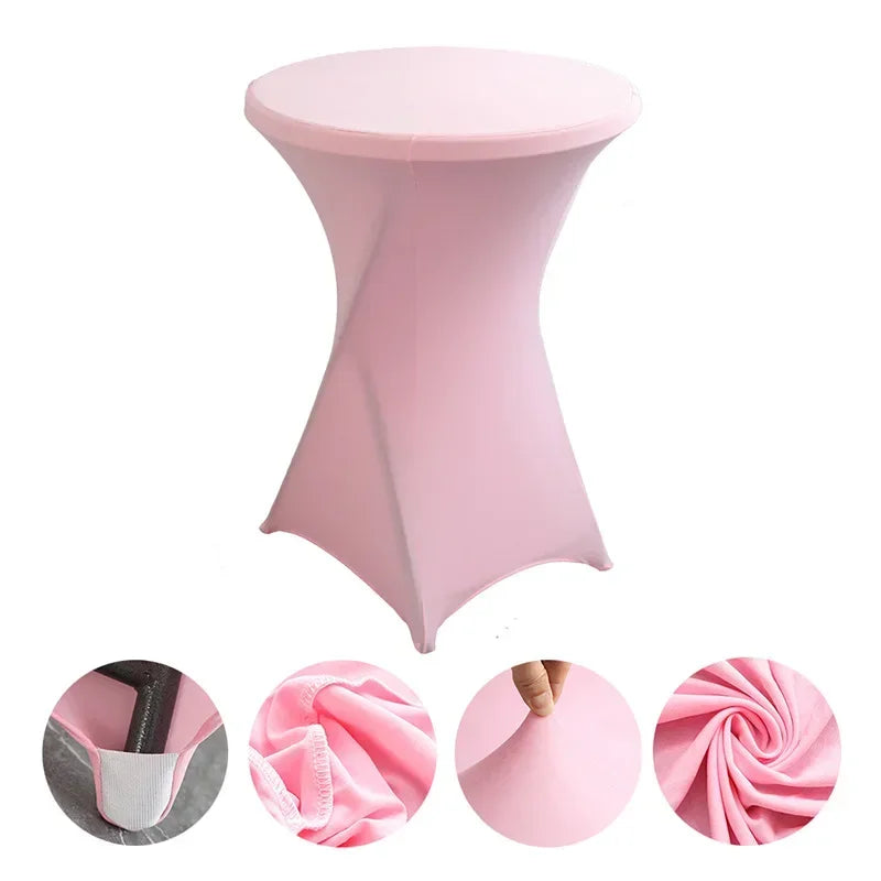 Stehtisch-Hussen  Spandex Table Covers Round Cloth High Bar