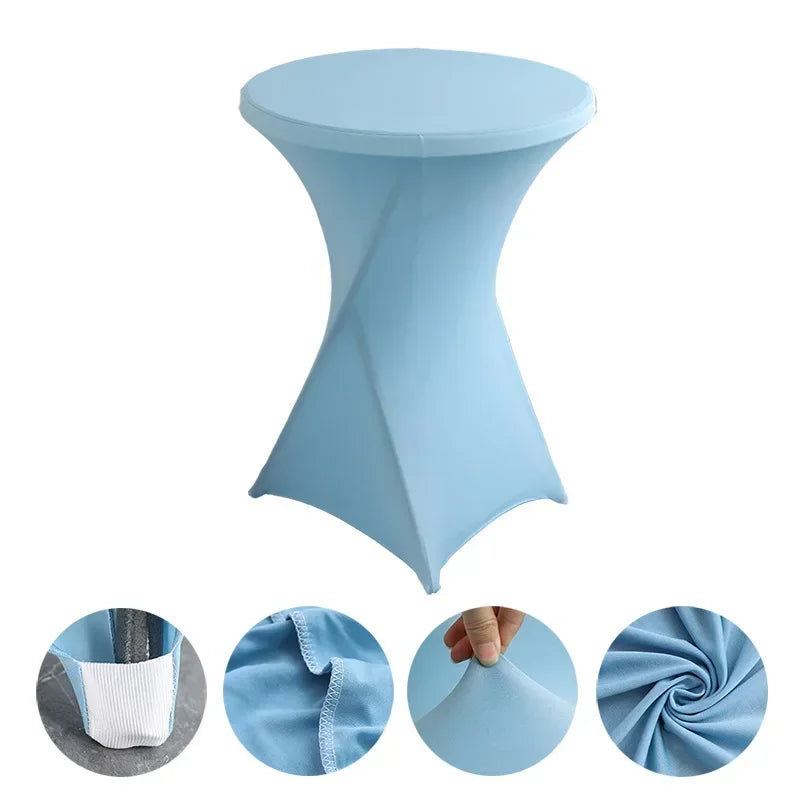 Stehtisch-Hussen  Spandex Table Covers Round Cloth High Bar