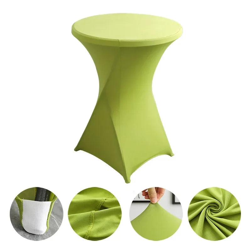Stehtisch-Hussen  Spandex Table Covers Round Cloth High Bar