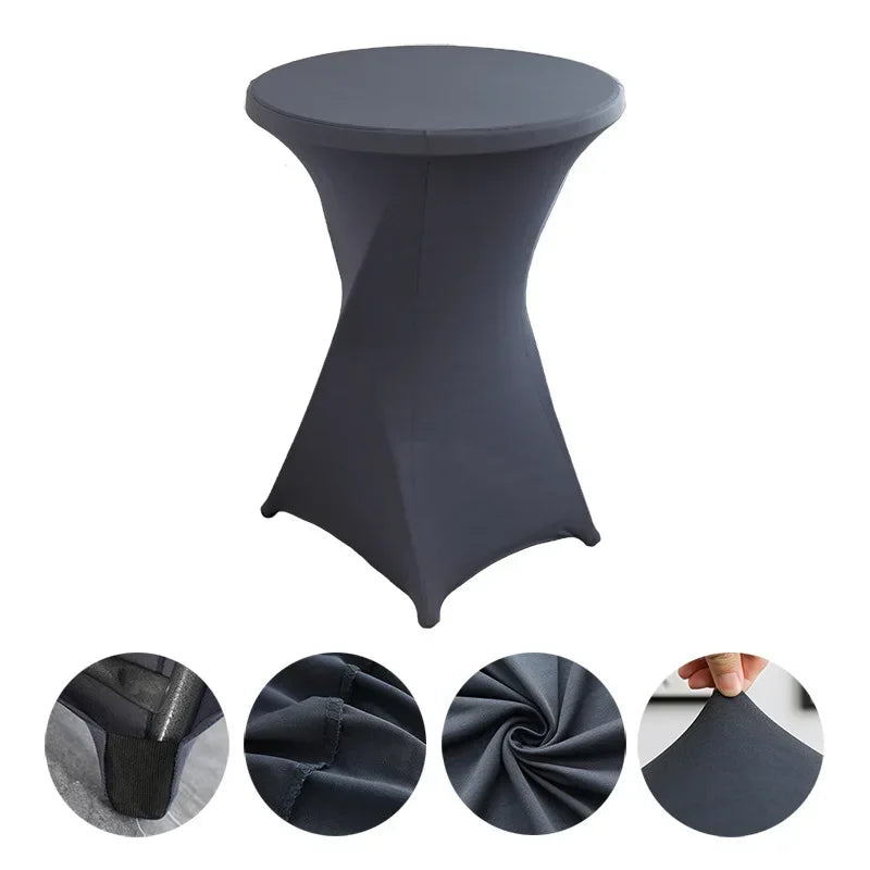 Stehtisch-Hussen  Spandex Table Covers Round Cloth High Bar
