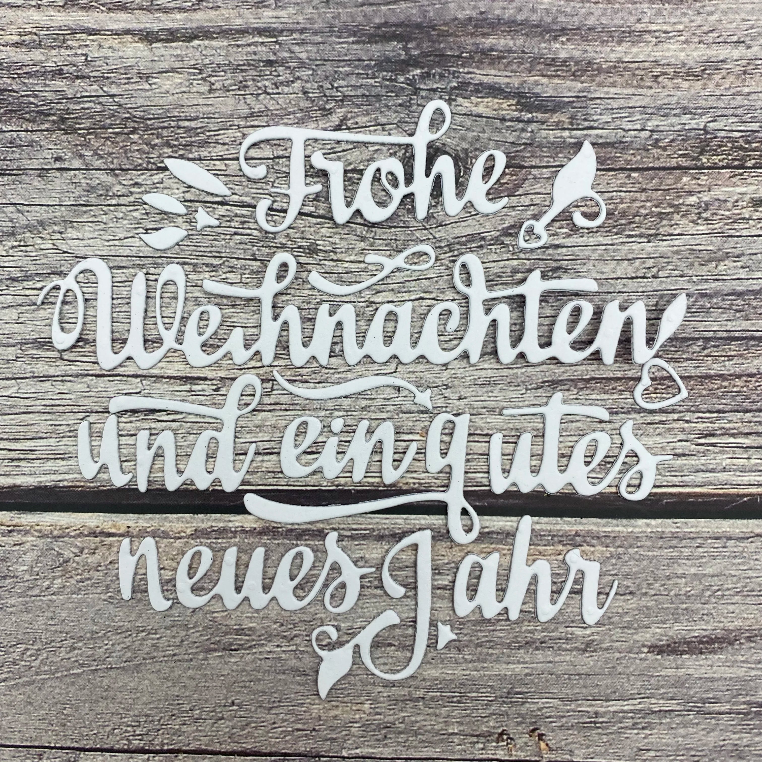 Prägestempel Frohe Weihnachten Und Ein Gutes Neues Jahr Metal Cutting Die For Greeting Card Making Scrapbook DIY Gift 2025 New