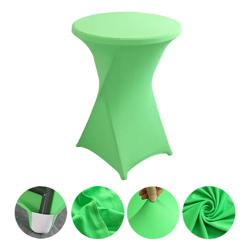 Stehtisch-Hussen  Spandex Table Covers Round Cloth High Bar