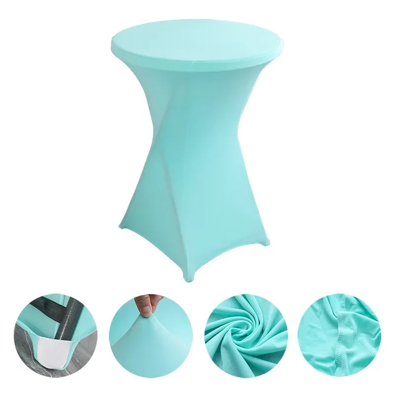 Stehtisch-Hussen  Spandex Table Covers Round Cloth High Bar