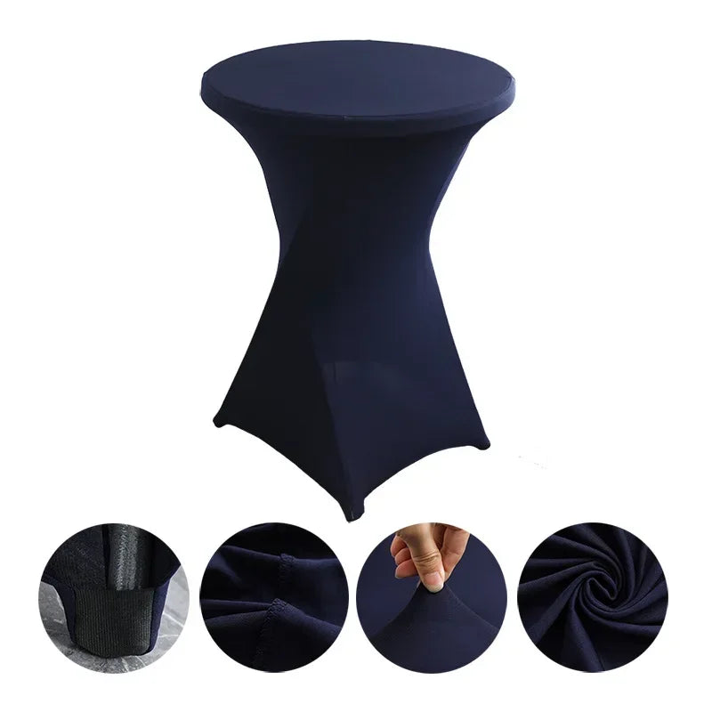 Stehtisch-Hussen  Spandex Table Covers Round Cloth High Bar