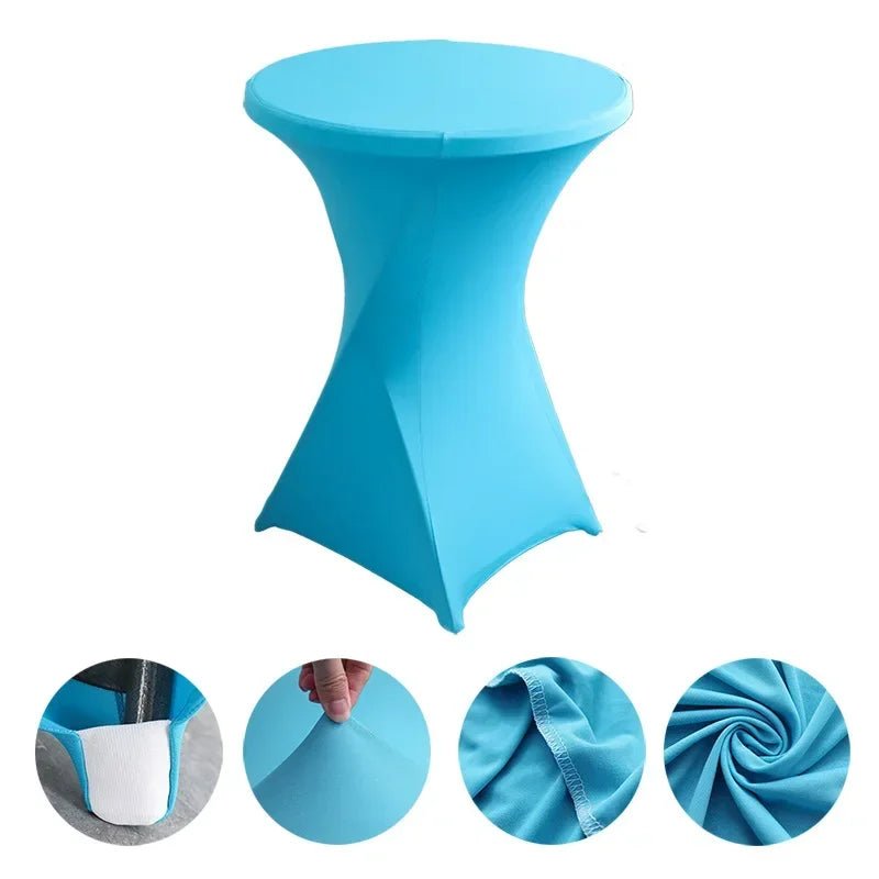 Stehtisch-Hussen  Spandex Table Covers Round Cloth High Bar