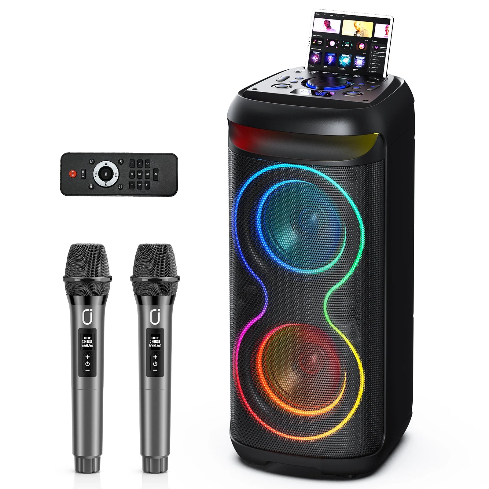 Large Party Box, Wireless Bluetooth Speaker, Led Party Light, Karaoke Machine