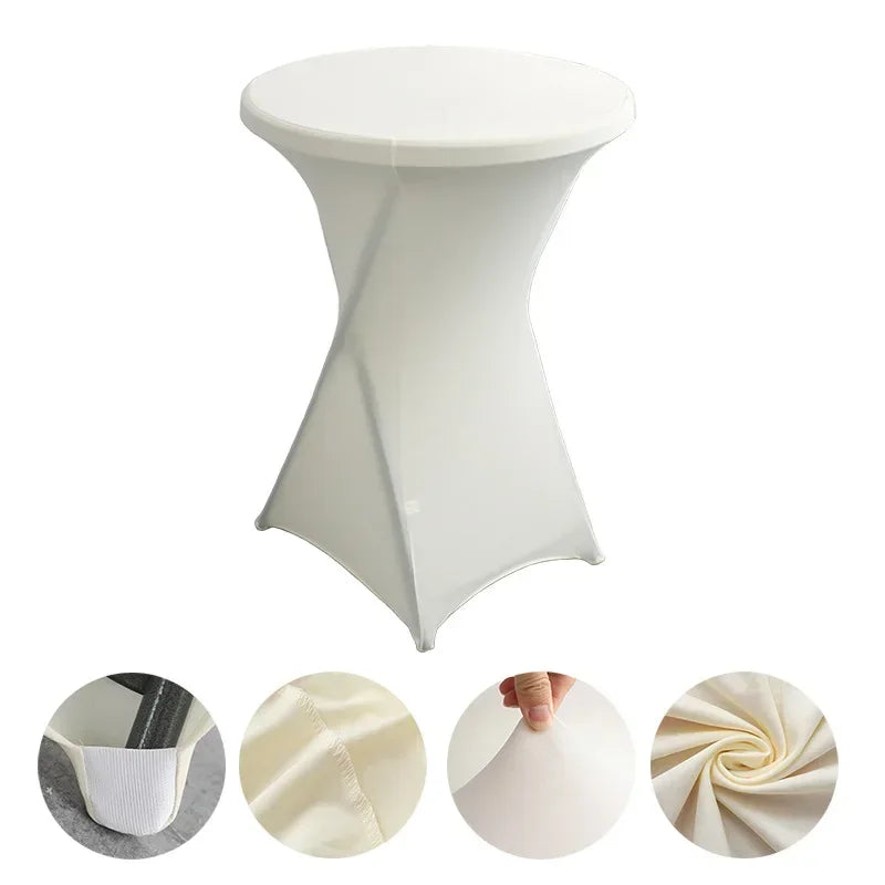 Stehtisch-Hussen  Spandex Table Covers Round Cloth High Bar